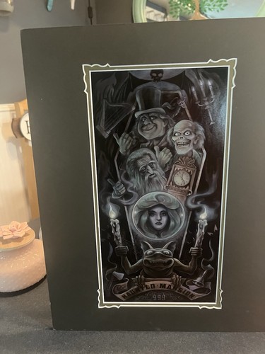 Disney Parks Haunted Mansion 50 Years Ghoulish Delight Darren Wilson Print 14x18 - Picture 2 of 3