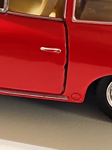 Porsche 356 B Carrera 2 - 1/32 Diecast Model by Kinsmart - Red Pullback READ - Picture 9 of 15