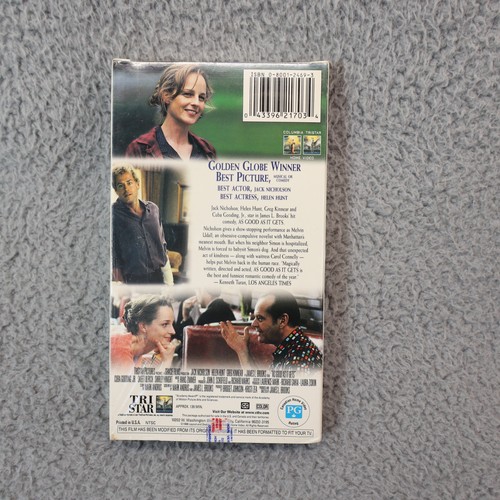 As Good as It Gets 1997 VHS NEW & SEALED: Jack Nicholson, Helen Hunt - Imagen 2 de 2