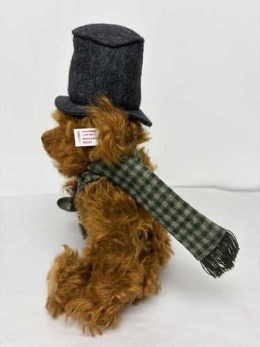 11" OSO DE PELUCHE STEIFF "CHRISTMAS CAROLER" 036071 543/1500 - Imagen 4 de 5