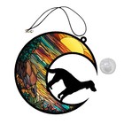  Memorial Dog Ornament Hund Mond hängender Anhänger Hund auf Mond hängender