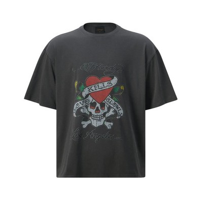 Ed Hardy Love Kills Slowly T-Shirt S Tattoo Style Streetwear Y2K