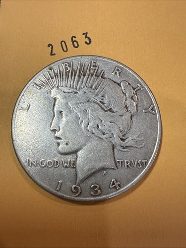 Silbermünze 1934 S Peace 1 US $ 90%