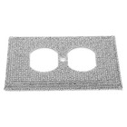 1 Set Wall Socket Panel with Screws Plug Socket Shiny Cover Socket Panel