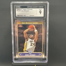 2006-07 Topps Chrome Basketball Kobe Bryant #129 CGC 9