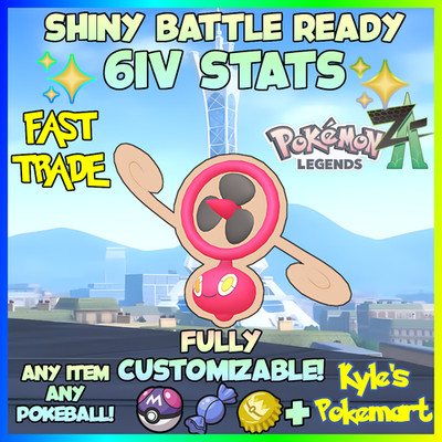 6IV Rotom Fan Pokemon Legends ZA (Legends Z-A) Customizable!