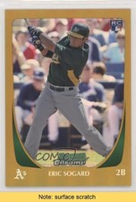 2011 Bowman Draft Chrome Gold Refractor 41/50 Eric Sogard #81 READ 0f3j