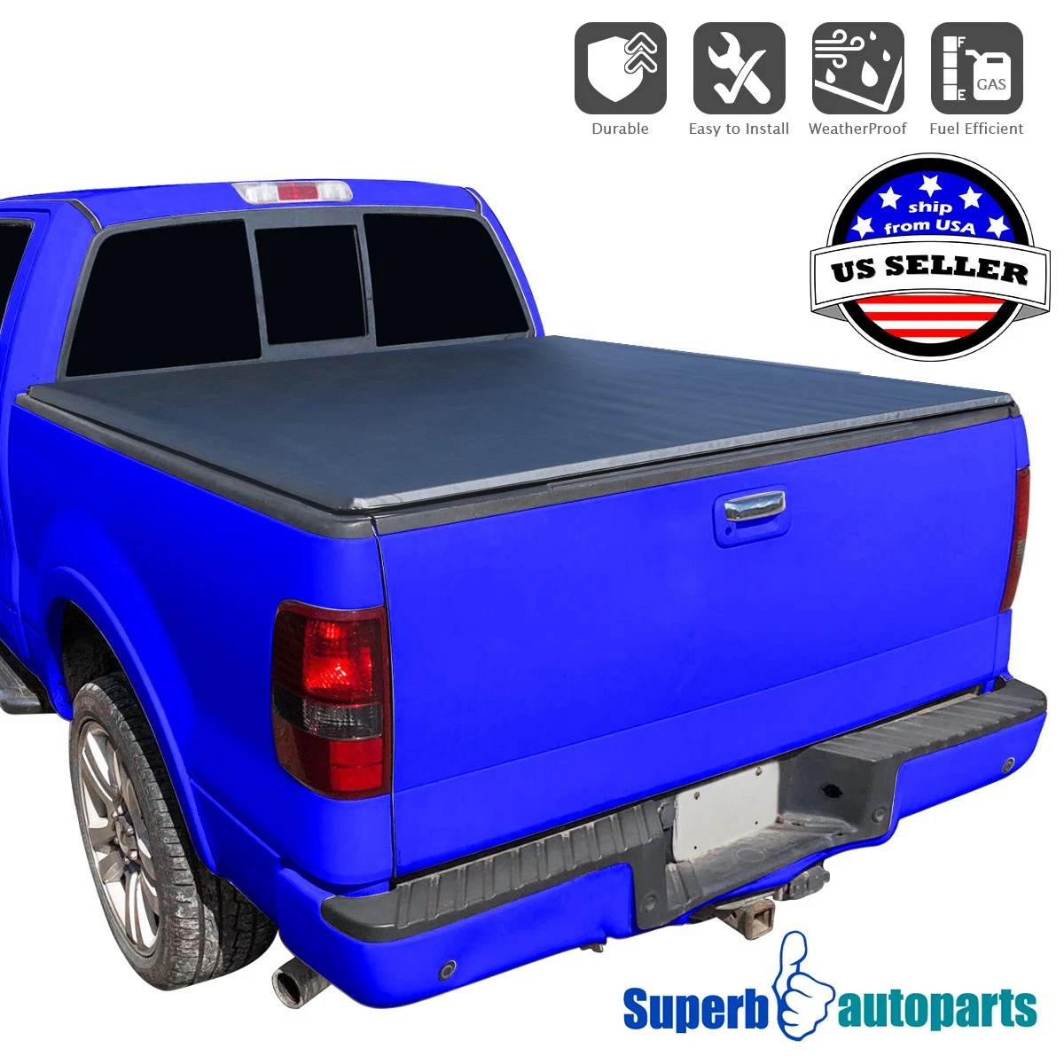 For 2004-2014 Ford F150 06-08 Mark LT 6.5ft Truck Bed 4 Fold Soft Tonneau Cover 841808196850| eBay