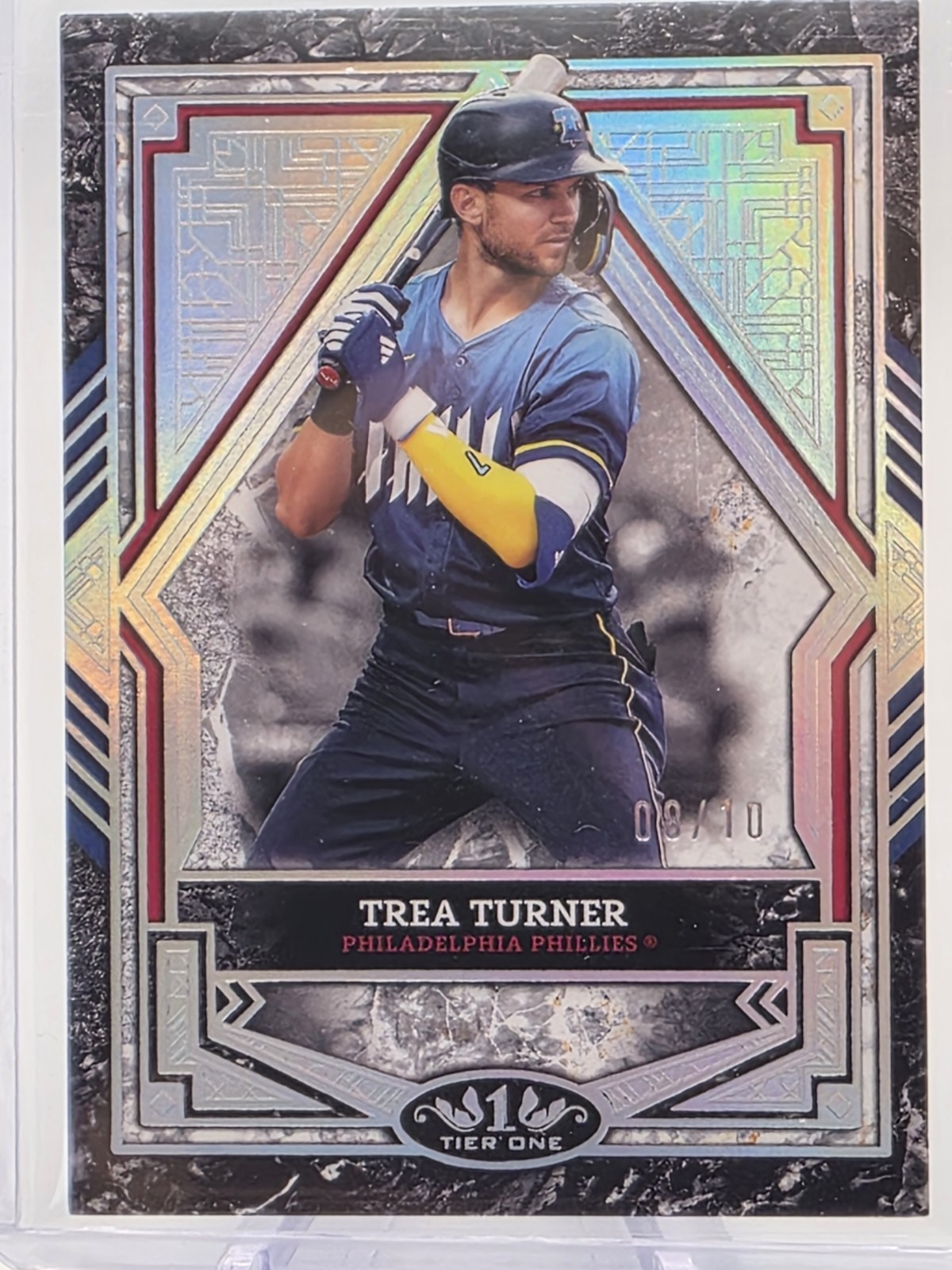 2025 Topps Tier One Trea Turner Silver Foil /10 Phillies