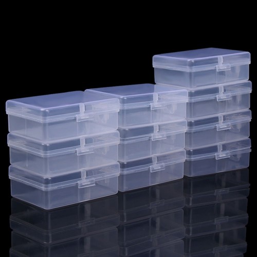 Transparent Plastic Rectangle Storage Case Container Packaging Box Mini Boxes - Picture 12 of 12