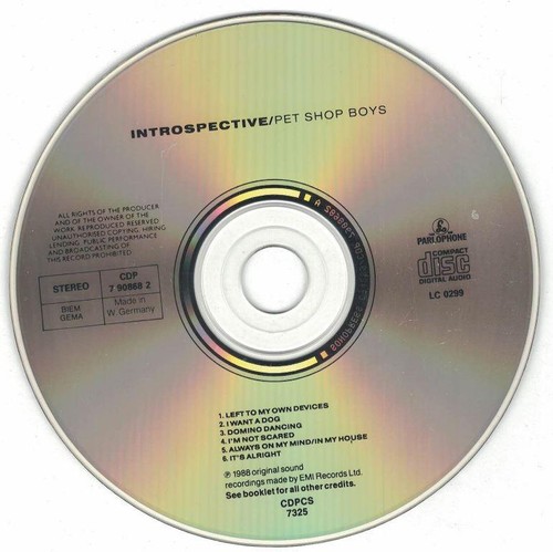 CD Pet Shop Boys - Introspective  (1988) - Bild 3 von 3