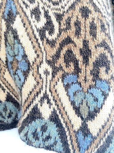 Intiwara Sweater Womens Size Large Brown 100% Alpaca Full Zip Cottage Western - Picture 9 of 9
