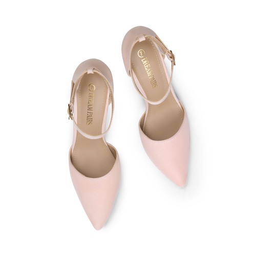 Women Pointed Toe Ankle Strap High Heel Stiletto Pumps Wedding Dress Pumps - Picture 71 of 74