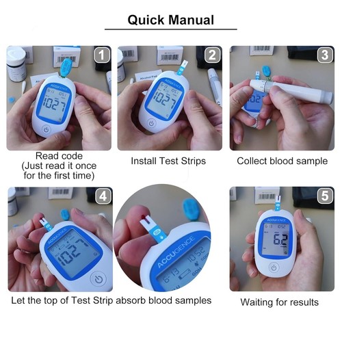 ACCUGENCE 50 tiras reactivas de azúcar en sangre/25 ácido úrico/15 tiras reactivas de cetonas en sangre prueba rápida - Imagen 7 de 27
