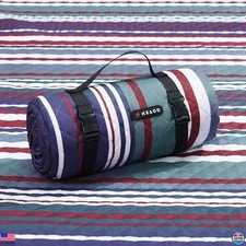 HX&OD Large Picnic Blanket Outdoor 80”x60” Waterproof Picnic Mat Foldable