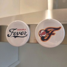 Indiana Fever Magnet Set of 2 WNBA Fridge Auto Circle Logo Tailgate New Clark 🏀