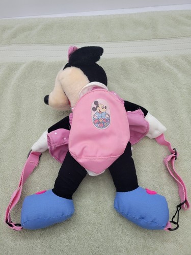 Vintage Minnie Mouse Mickey's Pals Plüsch Puppe Rosa Rucksack Dover Handtasche - Bild 4 von 9
