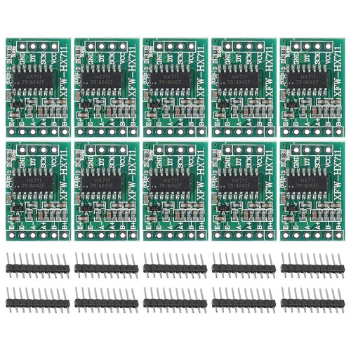 10PCS HX711 Amplificatore per celle di carico, 24-Bit AD, modulo sensore doppio canale - Foto 3 di 9