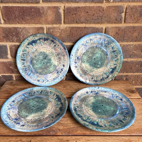 4 David D Sanchez Radiance türkis 9 1/8" Melamin Salat Mittagessen Teller LESEN