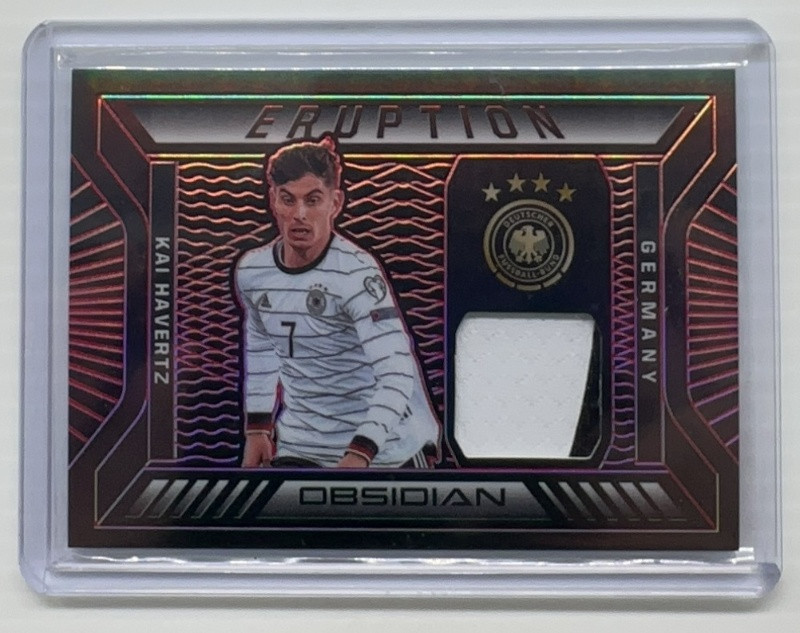 2021-22 Obsidian Kai Havertz Red Electric Etch Eruption Jersey #3/25