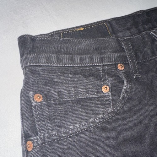 Vintage 90s Levis 505 Jeans Men's 30x27* Black Regular Fit Straight Leg USA Made - Picture 11 of 11