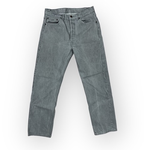 VINTAGE 80s LEVIS 501-0657 JEANS 30x29 STRAIGHT GRAY USA MADE - Picture 1 of 8