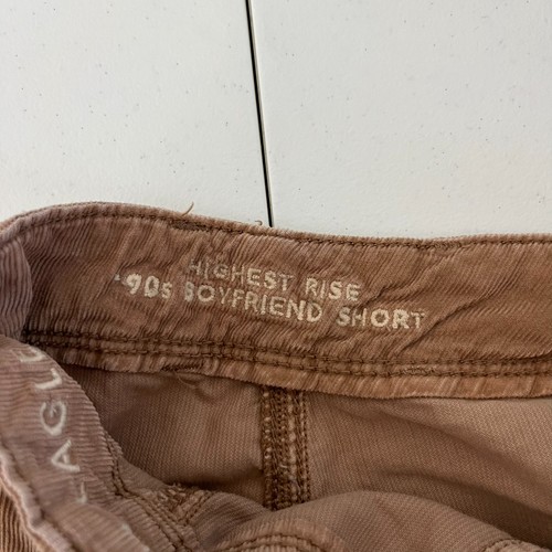American Eagle Corduroy Cargo Shorts Women's Size 000 Brown '90s Boyfriend - Picture 9 of 10