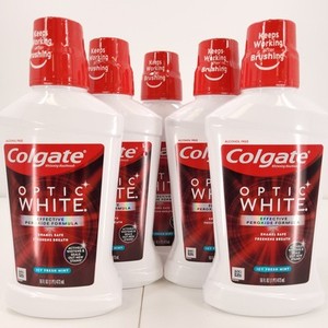 Colgate Optic Whitening Mouthwash Icy Fresh Mint Enamel Safe 16 Fl Oz