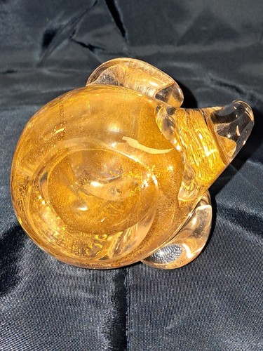 Murano Glas Ente mit Goldflitter, Paperweight - Bild 4 von 4