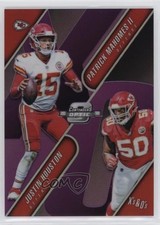2018 Panini Contenders Optic Purple Prizm /99 Justin Houston Patrick Mahomes II