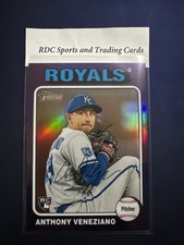 2024 Topps Heritage High Number #602 ANTHONY VENEZIANO Purple Chrome RC Royals