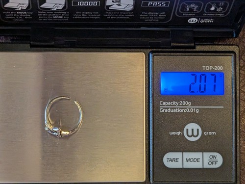 Ring Größe 5,5 5 spitz Stern Sterlingsilber 925 freie Größe - Bild 7 von 7