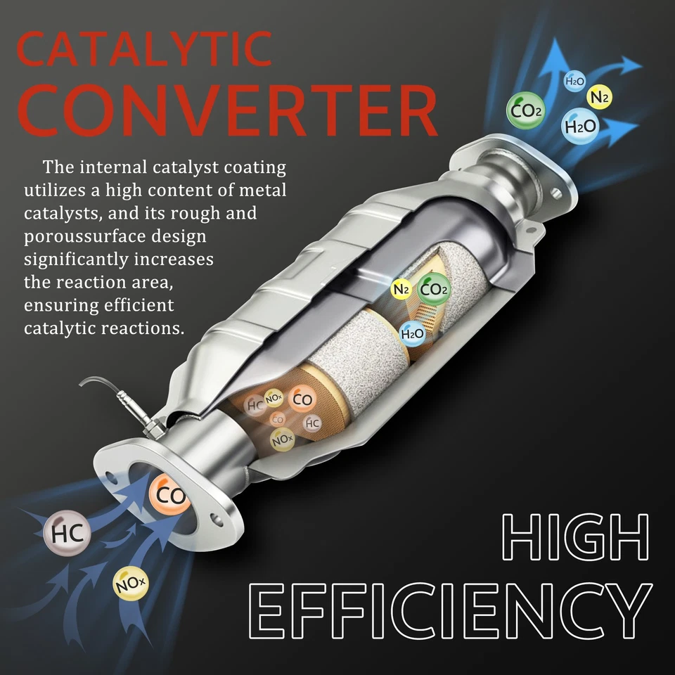 1996 1997 For Saturn SC2 SL2 SW2 1.9L Front Exhaust Catalytic Converter 50209 Foto 2 de 4