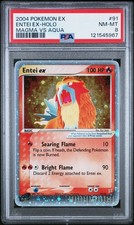 2004 Pokemon EX Team Magma VS Team Aqua Entei EX Holo #91 PSA 8