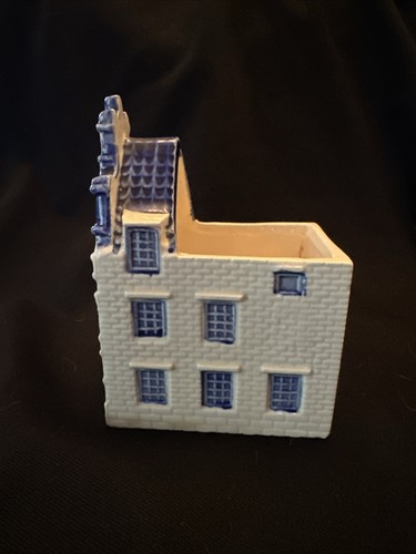 VTG Delft Blauw Amsterdam Canal House Planter Holand Hand-painted - Picture 5 of 8