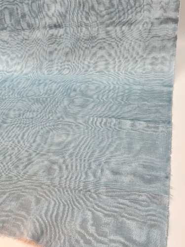 Blue Silk Moire Fabric By 2 Meters, Watermark Patterned, Multicolor Options. - Picture 12 of 22