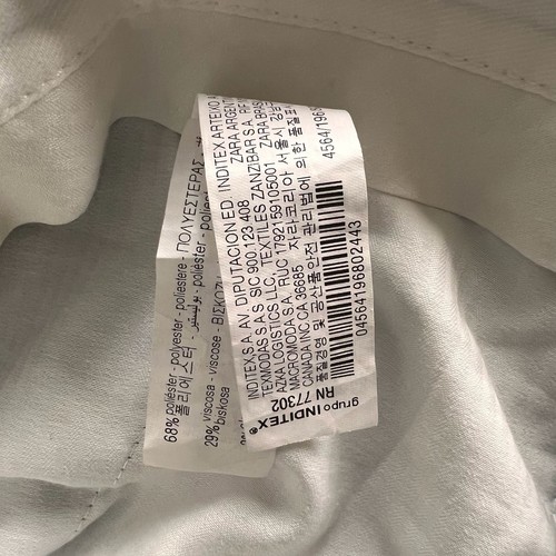 ZARA Anzughose grau kariert Relaxed Fit Größe 34  - Bild 6 von 6