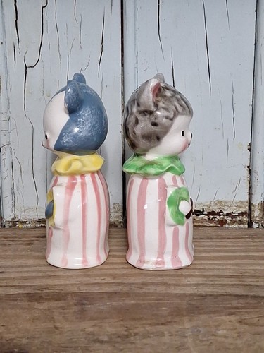 Vintage Navoware Giappone Antropomorfo Circo Animali Sale e Pepe Shaker - Foto 6 di 12