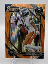 2024 Panini Select Courtland Sutton Neon Orange Shock /399 Color Match!