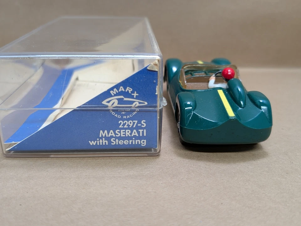 Coche Ranurati 1/32 Marx Años 60 con Faros Dirección y Estuche Original 2297-S Foto 4 de 4