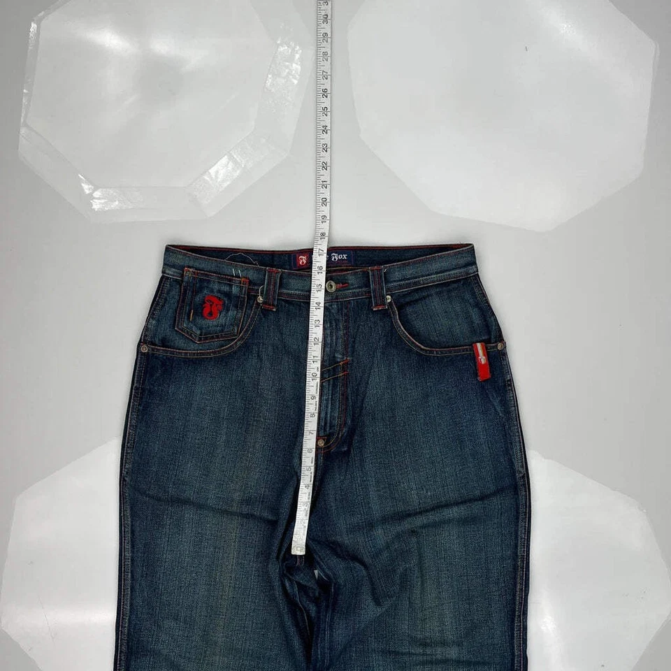 Bare Fox Hip Hop Jeans - 36W 30L Blue Cotton - Image 4 of 4