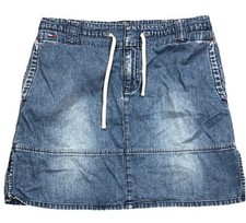 Vintage Tommy Jeans Skirt Women 11 Denim Jean Midi Med Wash School Girl Y2K 00s