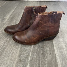 Sofft Ardmore Ankle Boot Dark Luggage Womens Size 9.5