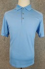 Nike Golf Shirt Men Size Medium Tour Performance Dri Fit Light Blue Polo