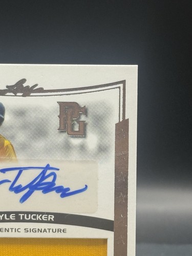 2014 Leaf Perfect Game Kyle Tucker Prospect Auto Game Worn Jersey Silver #JA-KT1 - Picture 7 of 10