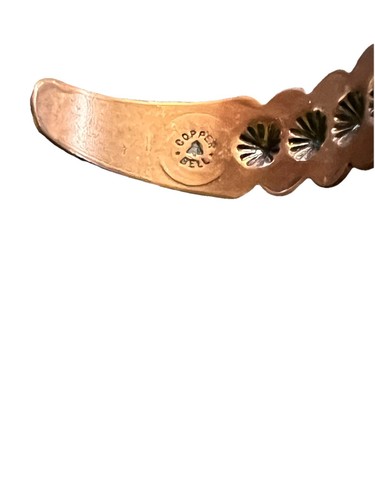 Vintage Southwestern Bell Trading Post Copper Vinta Cuff Bracelet - Picture 10 of 10