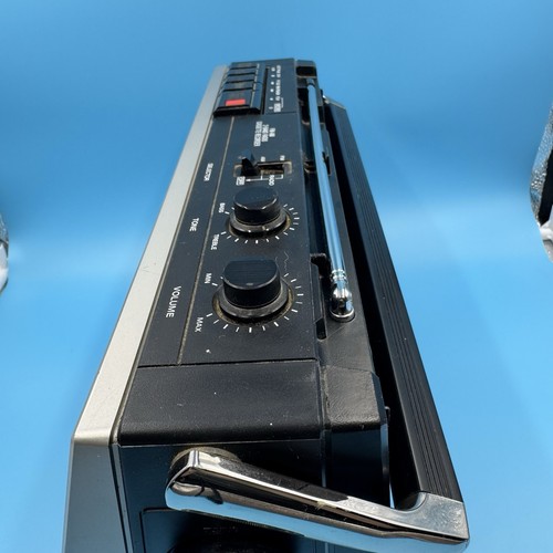 Reproductor de casete radio AM/FM Panasonic de colección grabadora Boombox RX-1740 funcionando - Imagen 14 de 24