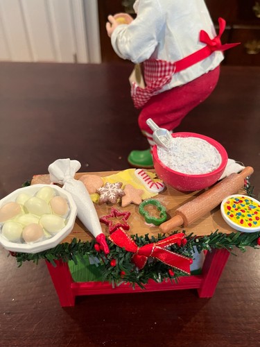 Kurt Adler 10.5-Inch Fabriché 2-Piece Baking Santa Set - Picture 7 of 7