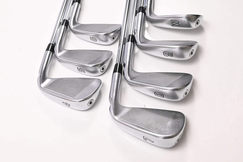 Left Hand Ping i525 Irons / 4-PW / White Dot / Stiff Flex Ping AWT 2.0 Shafts - Image 4 of 4