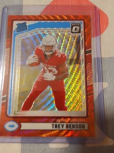 2024 Panini Donruss - Rated Rookie Optic Preview Red Wave Prizm 326 Trey Benson